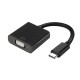 AISENS CONVERSOR USB-C A VGA, USB-C/M-HDB15/H, NEGRO, 15CM